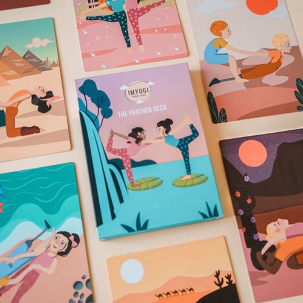 Partner Yoga Karten Illustriert für Kinder Schn?ppchen – Bild 3