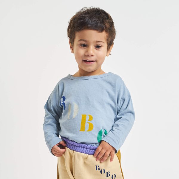 BOBO Diagonal Long Sleeve T-Shirt aus 100% Bio-Baumwolle Verkauf – Bild 2